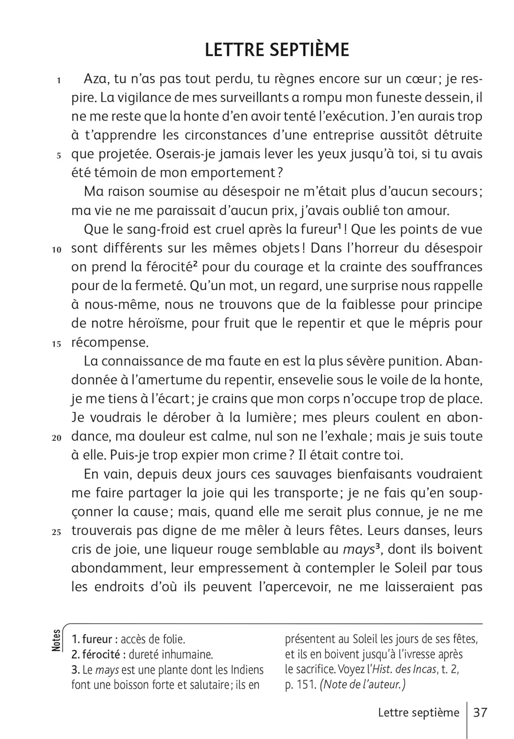 BiblioLycée - Lettres d'une Péruvienne, de Graffigny - BAC 2026