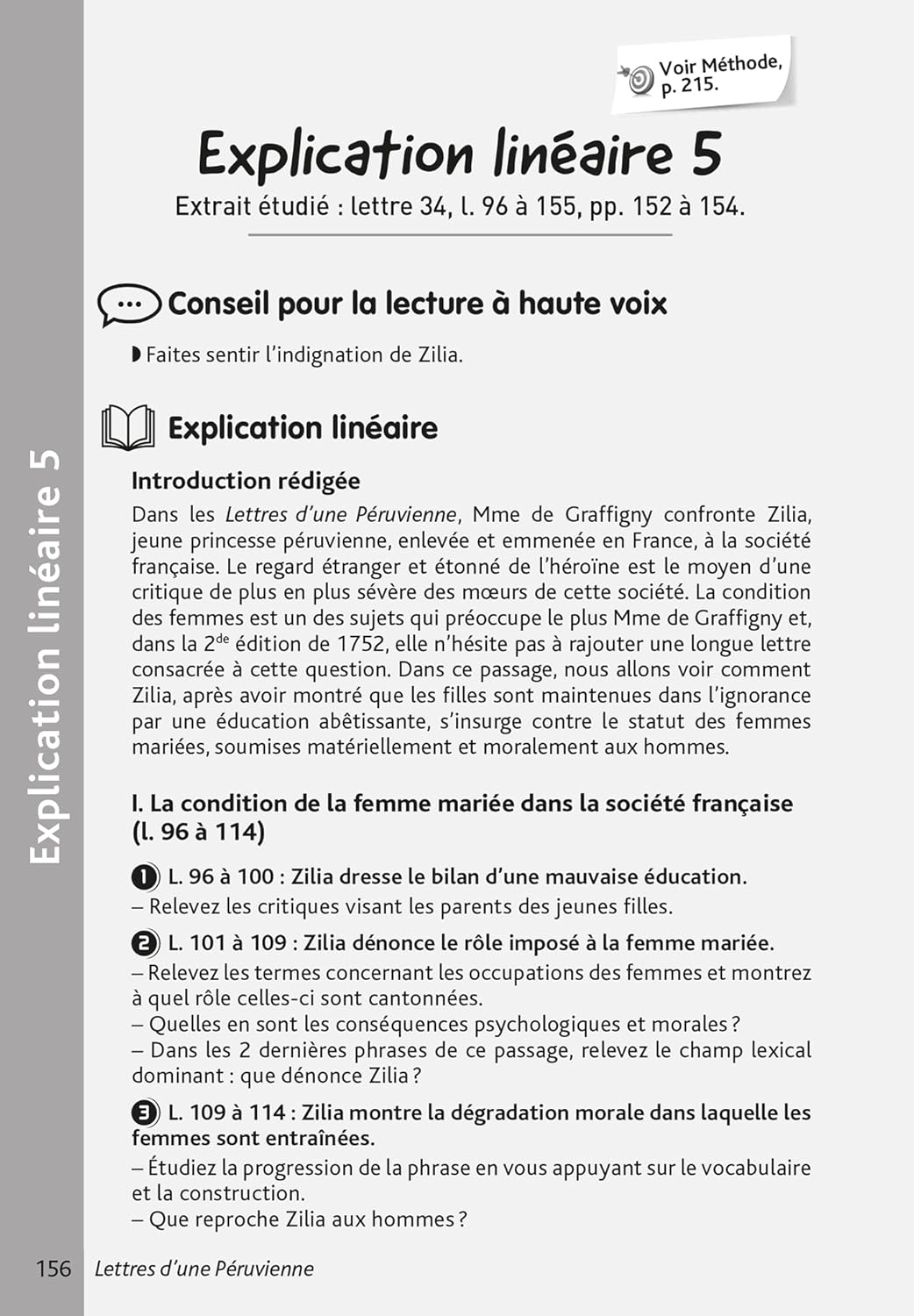 BiblioLycée - Lettres d'une Péruvienne, de Graffigny - BAC 2026