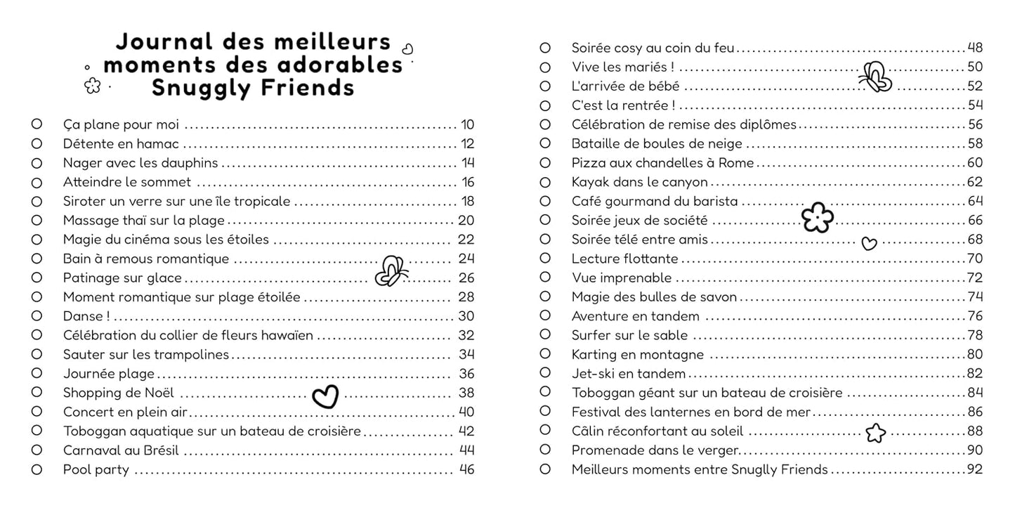 Snuggly friends - Les bons moments de la vie - Coloriages mignons et cocooning - Cosy colo