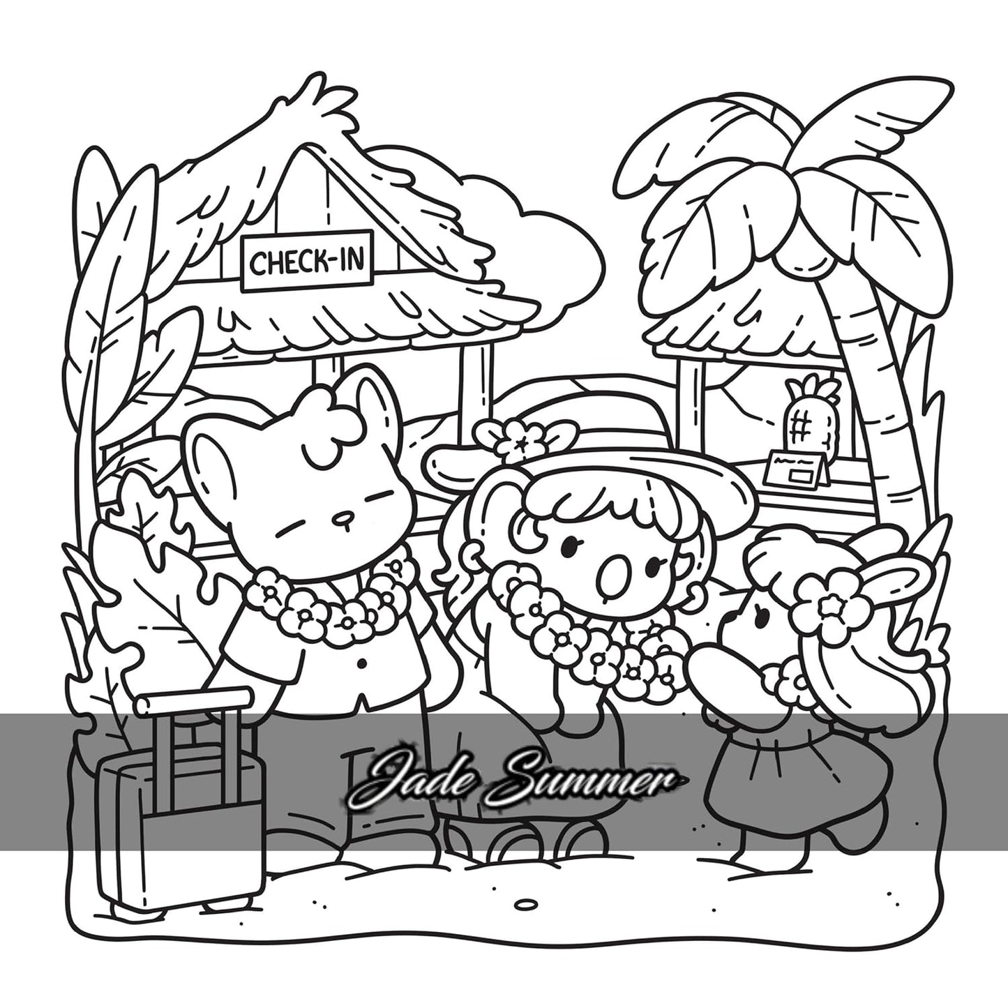 Hawaï Cosy - Jade Summer - Coloriages exotiques et mignons pour adultes pour se détendre - Cosy colo