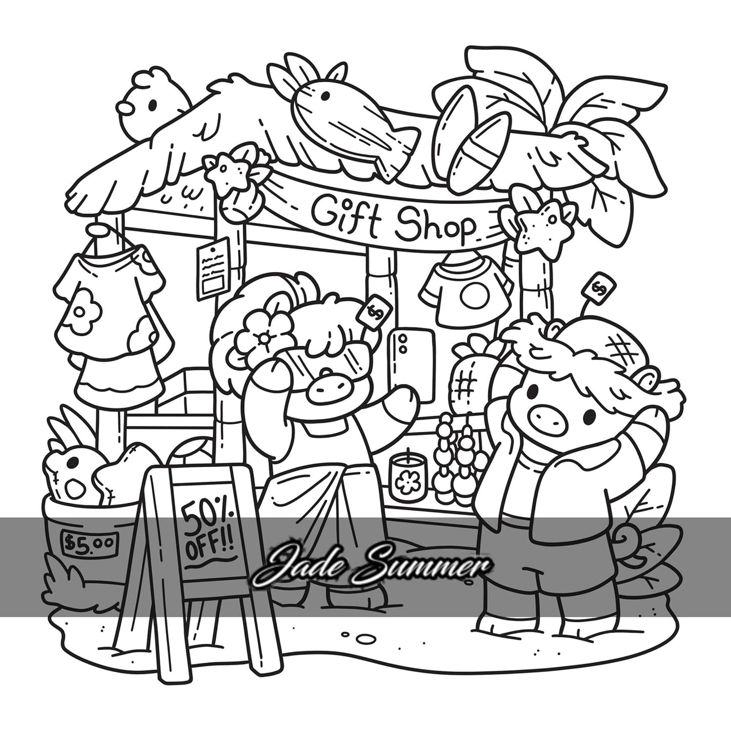 Hawaï Cosy - Jade Summer - Coloriages exotiques et mignons pour adultes pour se détendre - Cosy colo