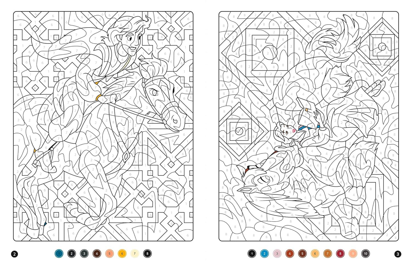 DISNEY - Coloriages Magiques - Mystères (7+) - Héros et Chevaux