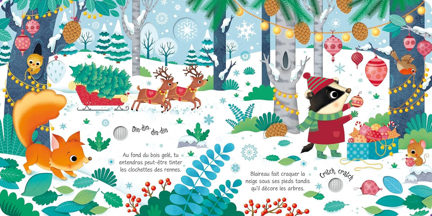 L'hiver en fête - Mon livre sonore à toucher - Dès 1 an