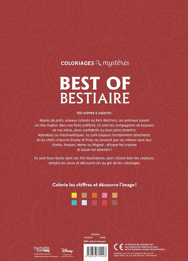Coloriages mystères Disney - Best of Bestiaire