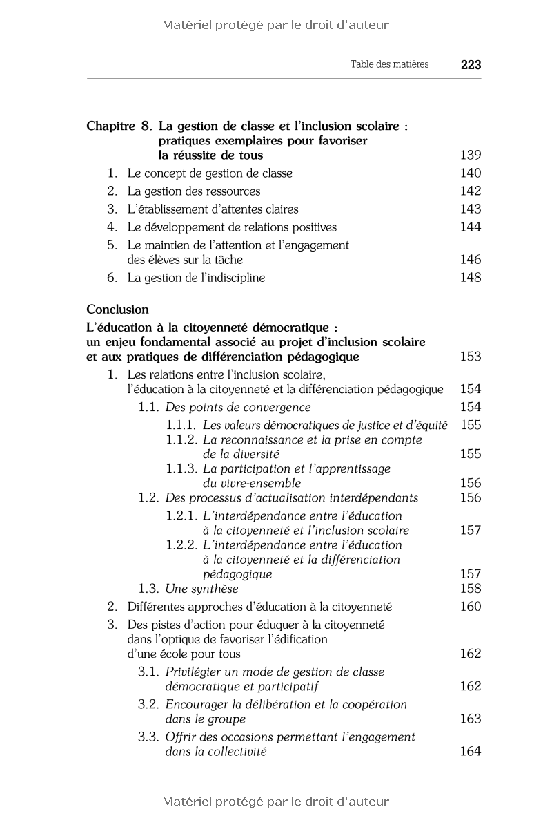 L'inclusion scolaire