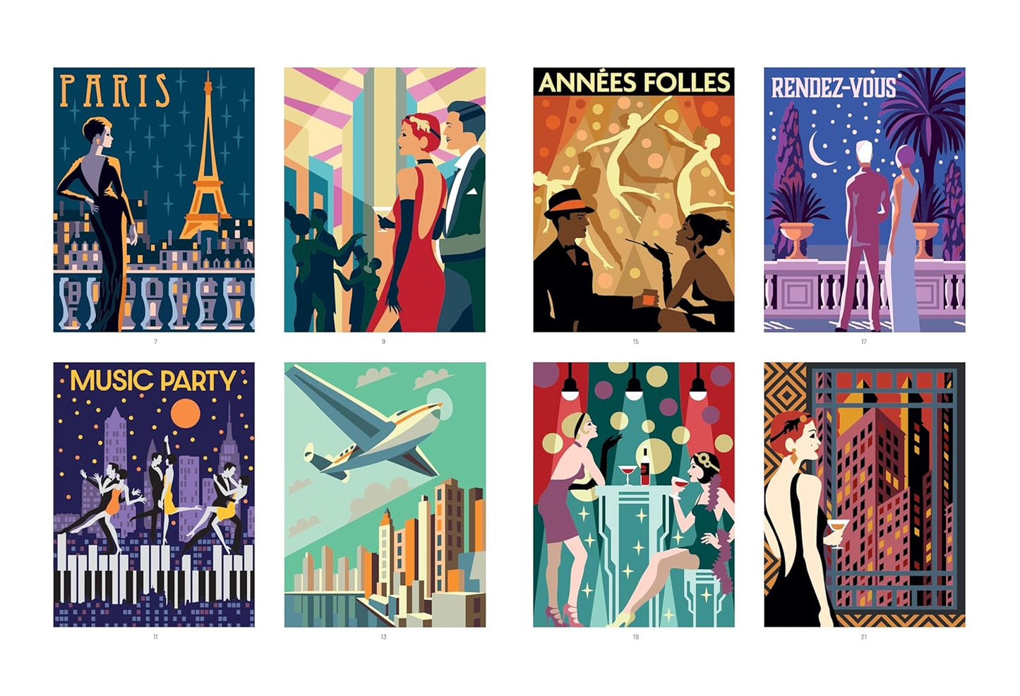 Incroyables années folles 40 coloriages mystère