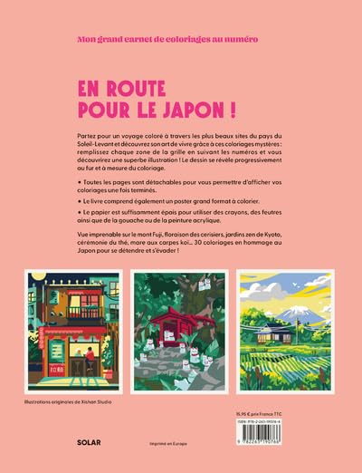 Coloriages au numéro - Japon