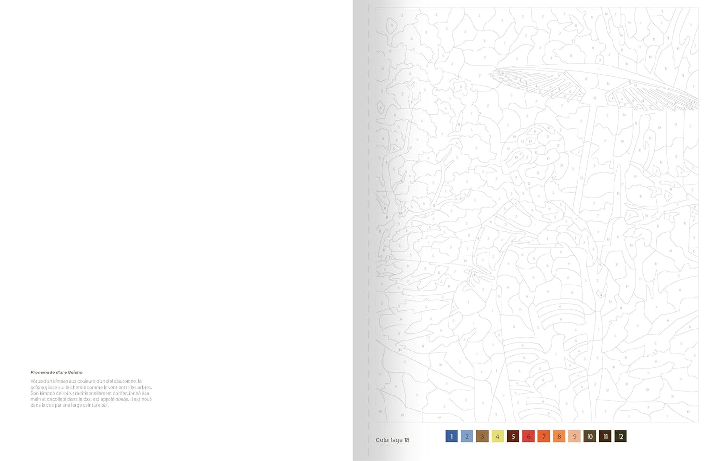 Coloriages au numéro - Japon