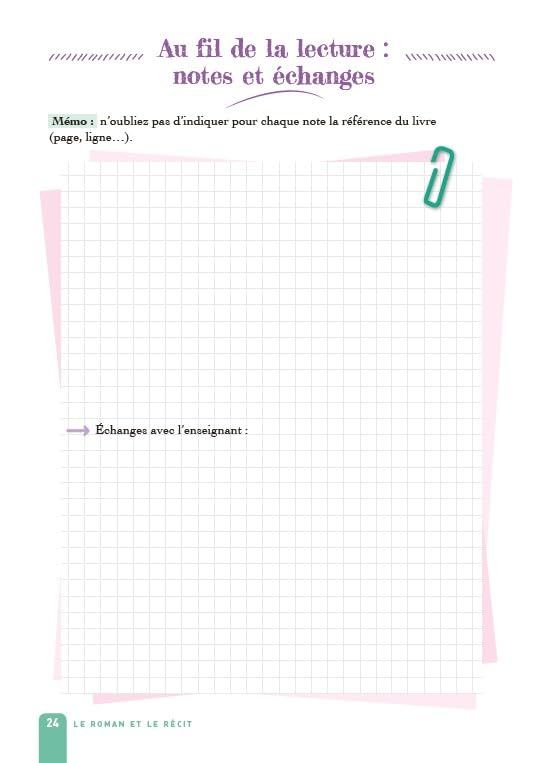 Carnet de lecture lycée