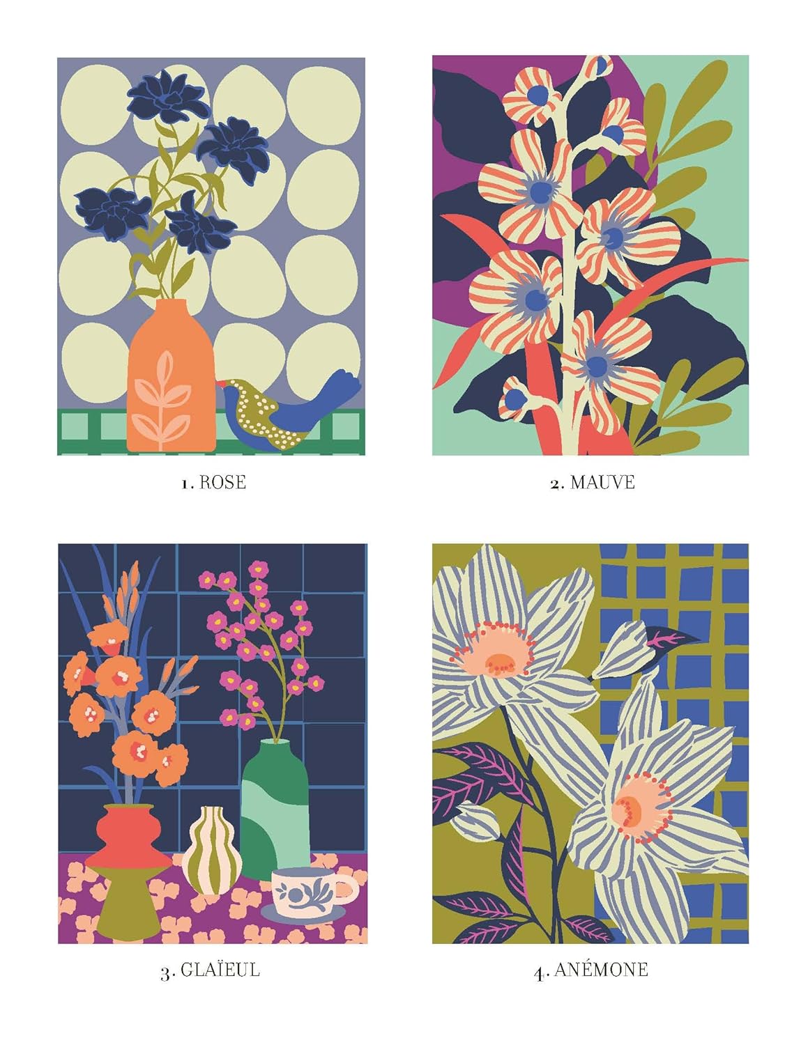 Coloriages mystères - Les fleurs
