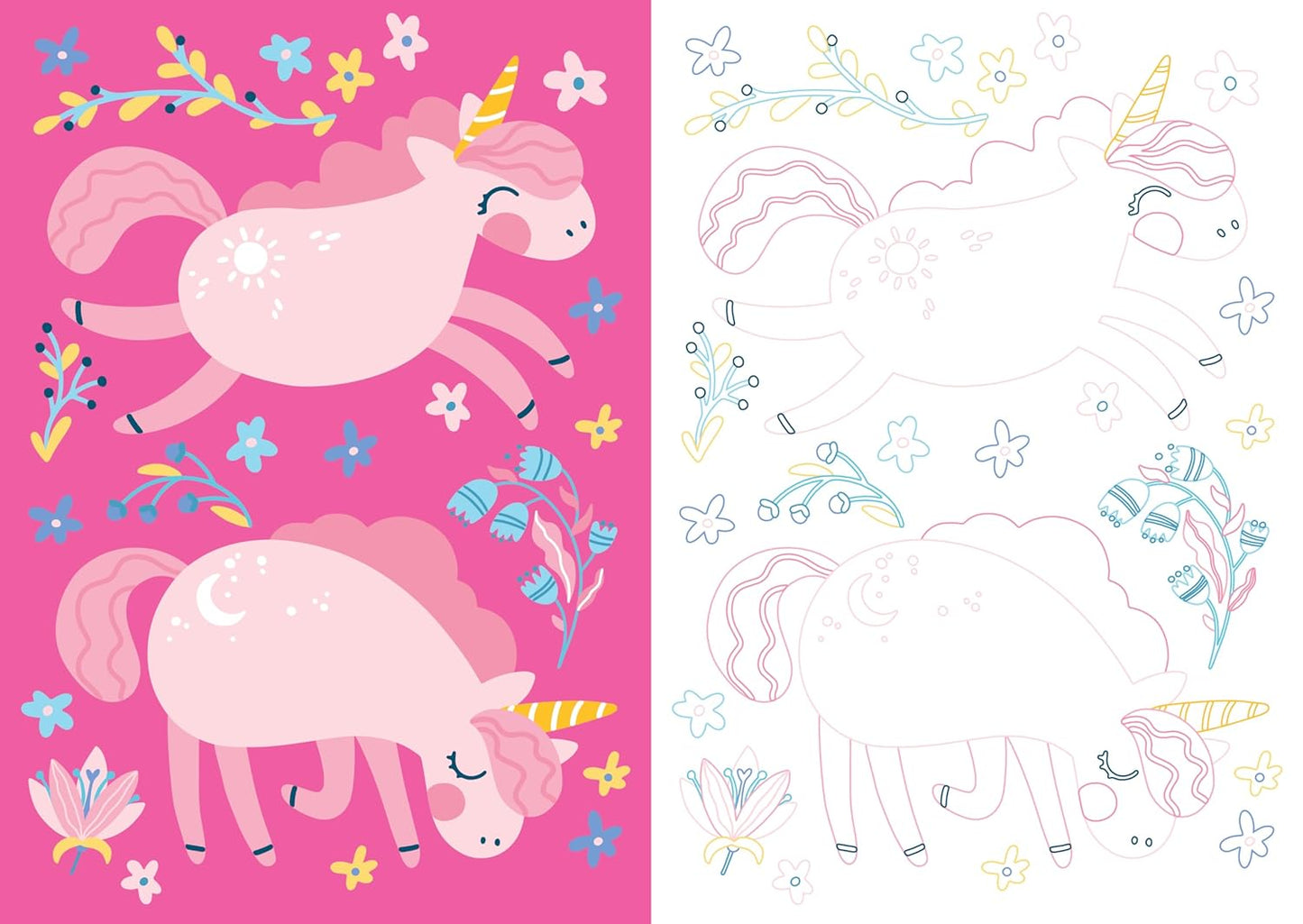 Mon beau carnet de coloriage : Licornes