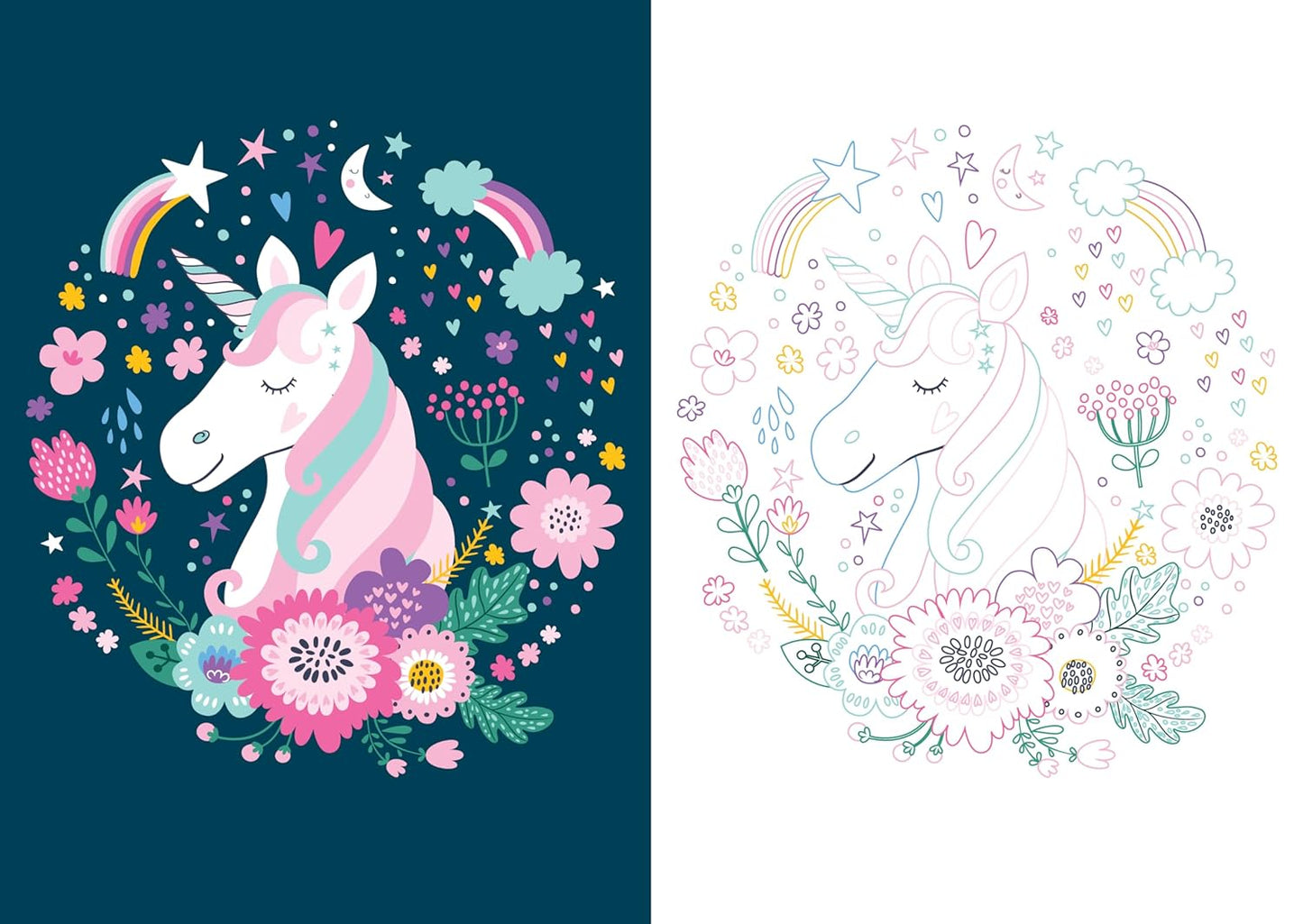 Mon beau carnet de coloriage : Licornes