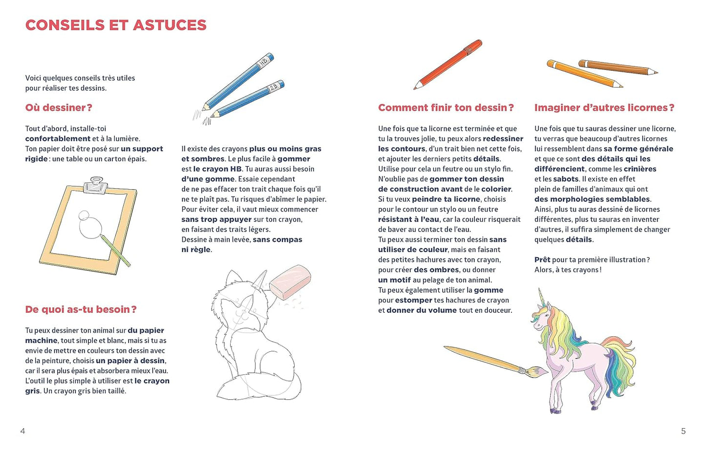 Simplissime Le livre pour dessiner les licornes et compagnie le plus facile du monde