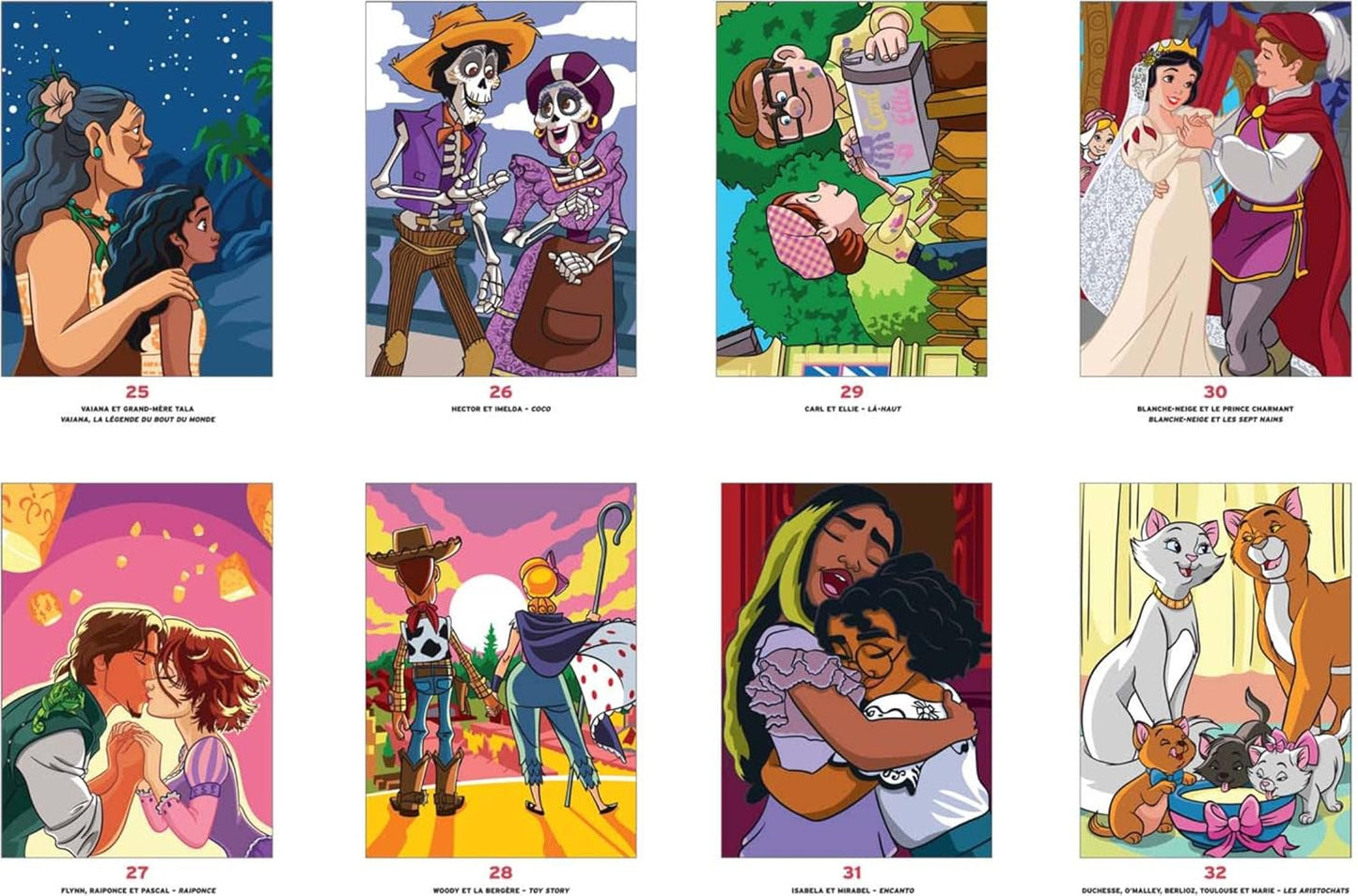 Coloriages mystères Disney - Love Stories
