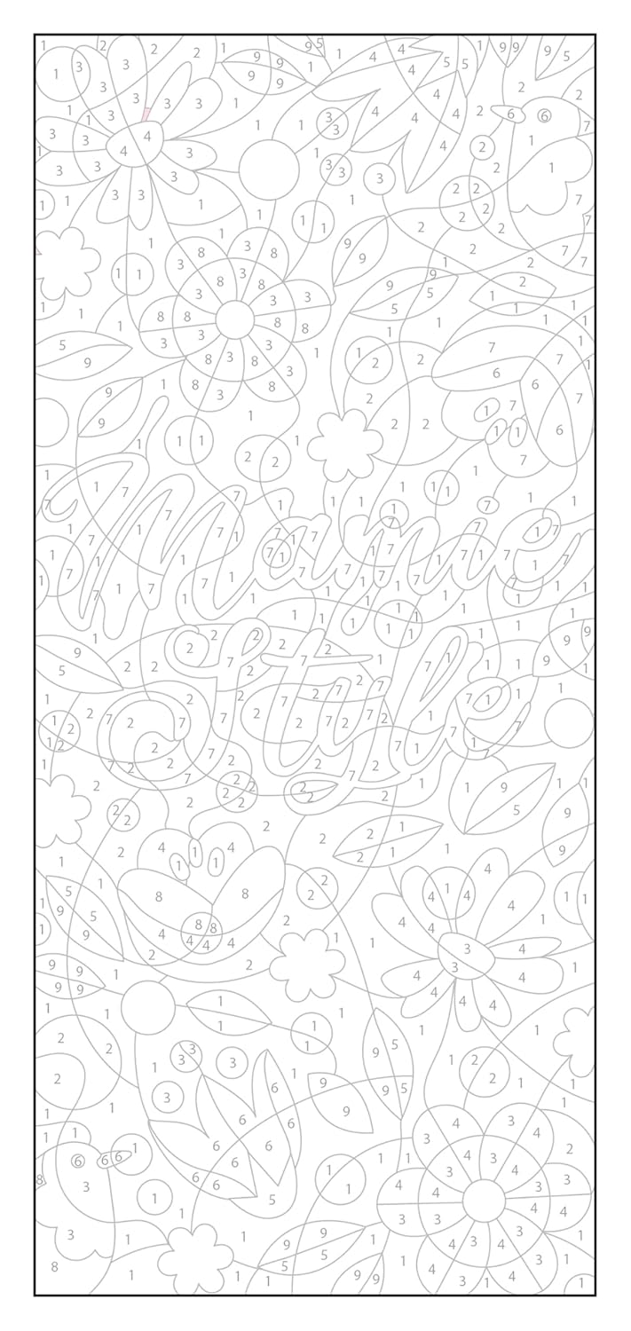 Mamie - Marque-pages XXL - Coloriages mystère