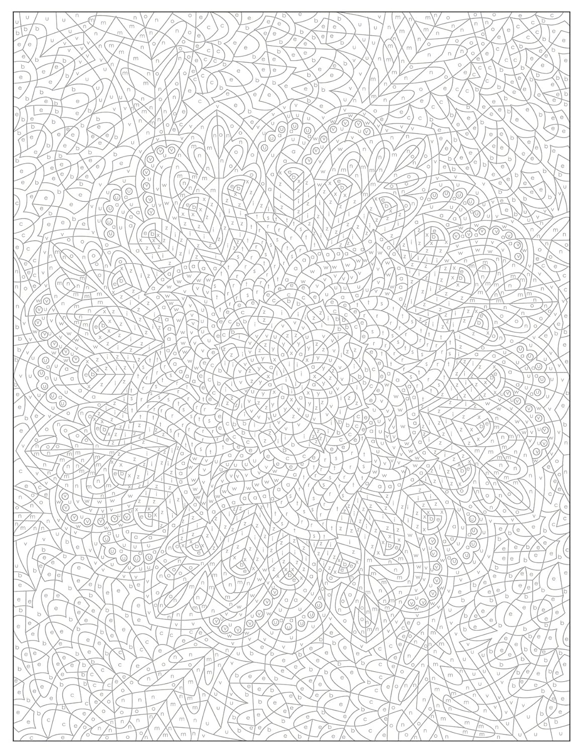 Coloriages mystères - Mandalas végétaux