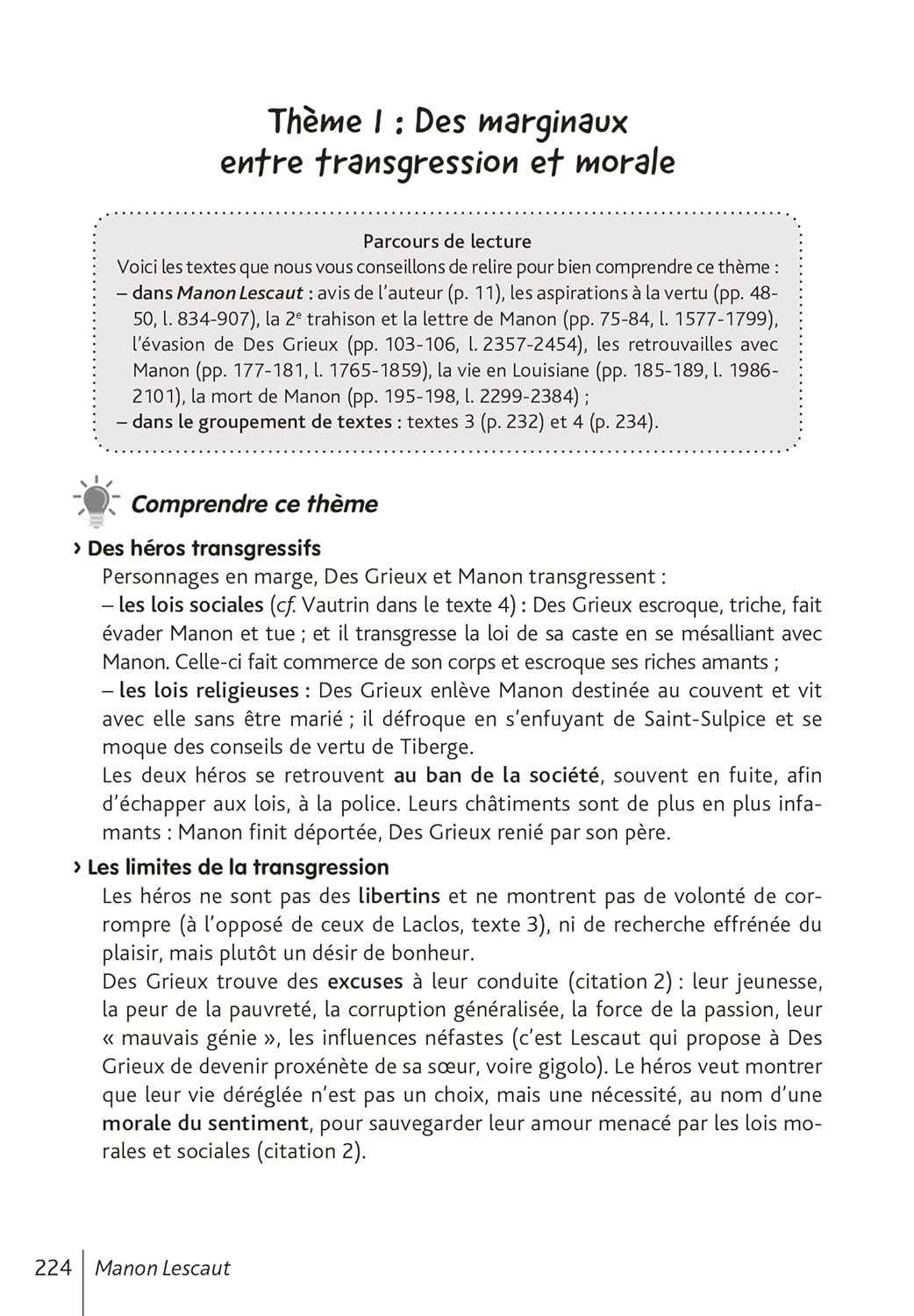 BiblioLycée - Manon Lescaut, Abbé Prévost (BAC 1res générale et Technologiques) - BAC 2025