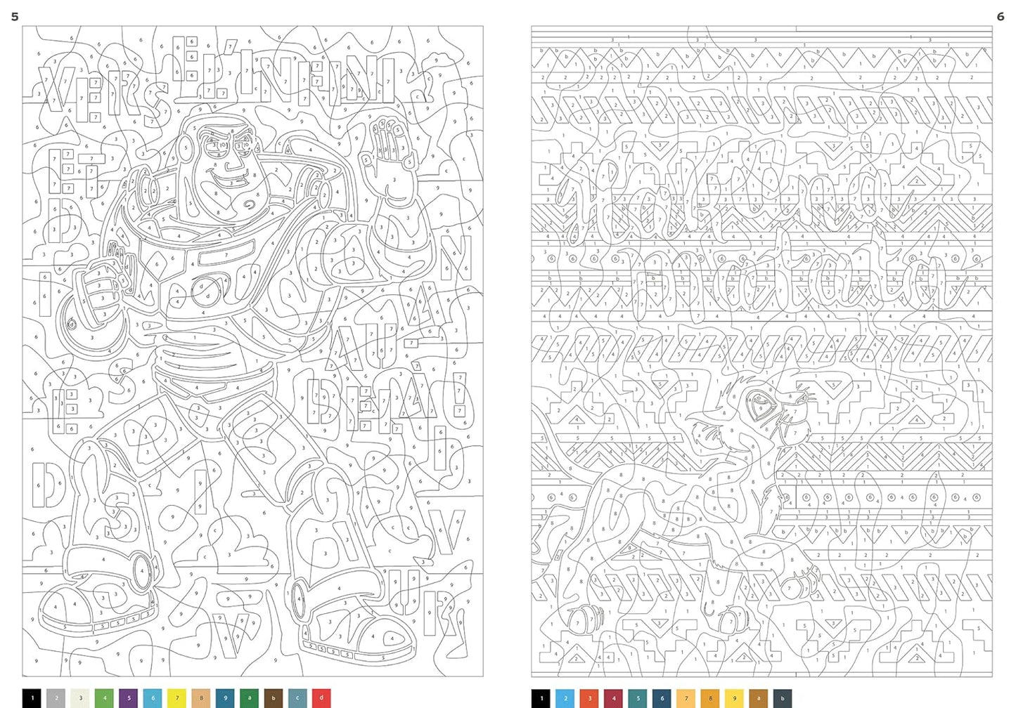Coloriages mystères Disney - Messages mystères