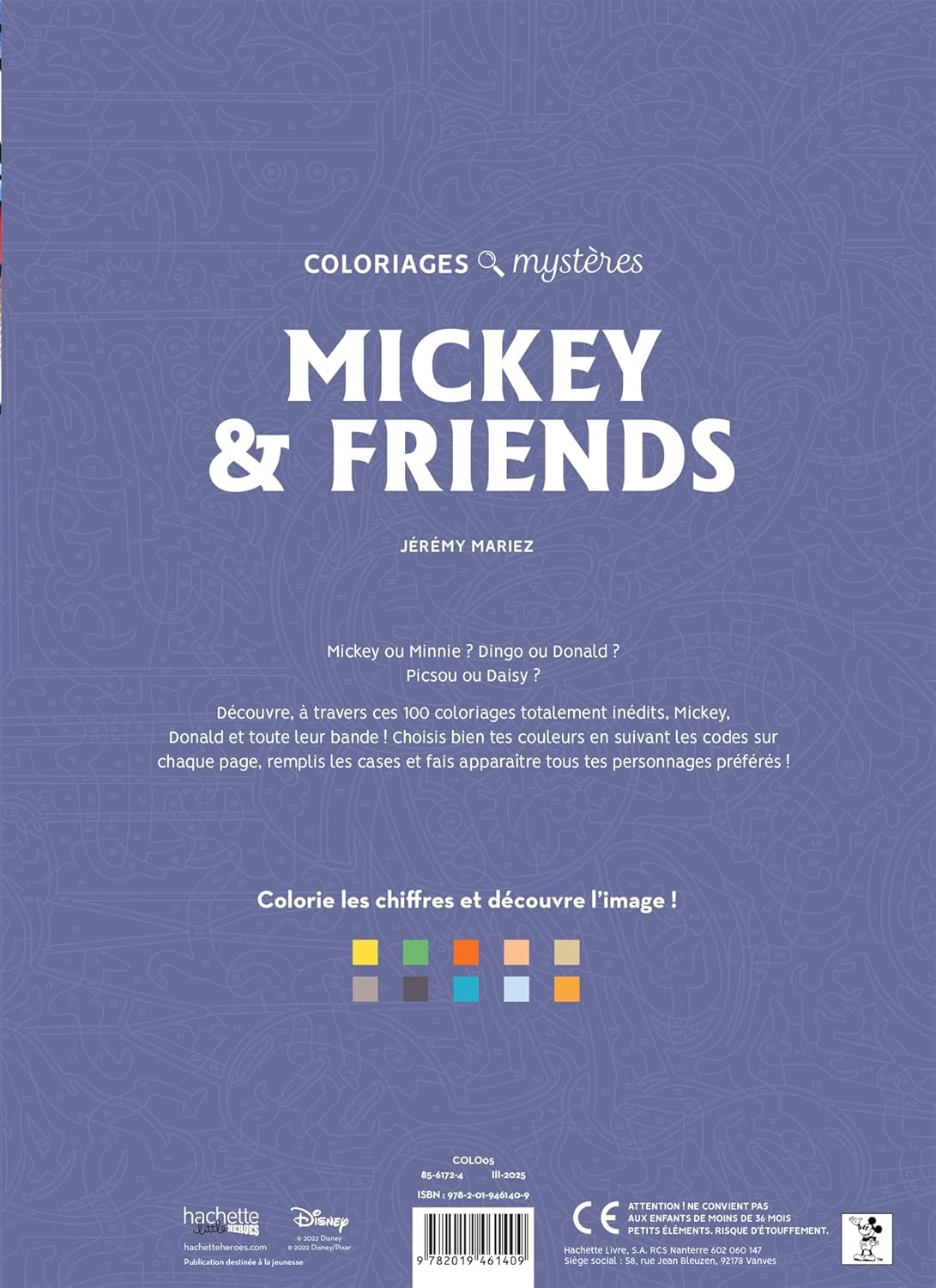 Coloriages mystères Disney - Mickey and friends