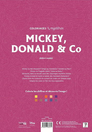Coloriages mystères Disney - Mickey, Donald & Co