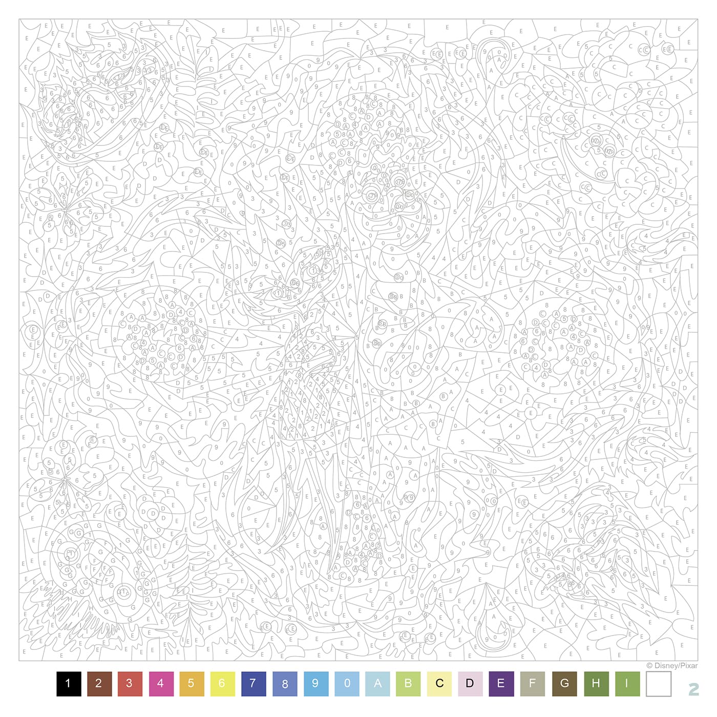 Grand carré mystères Disney - Mandalas