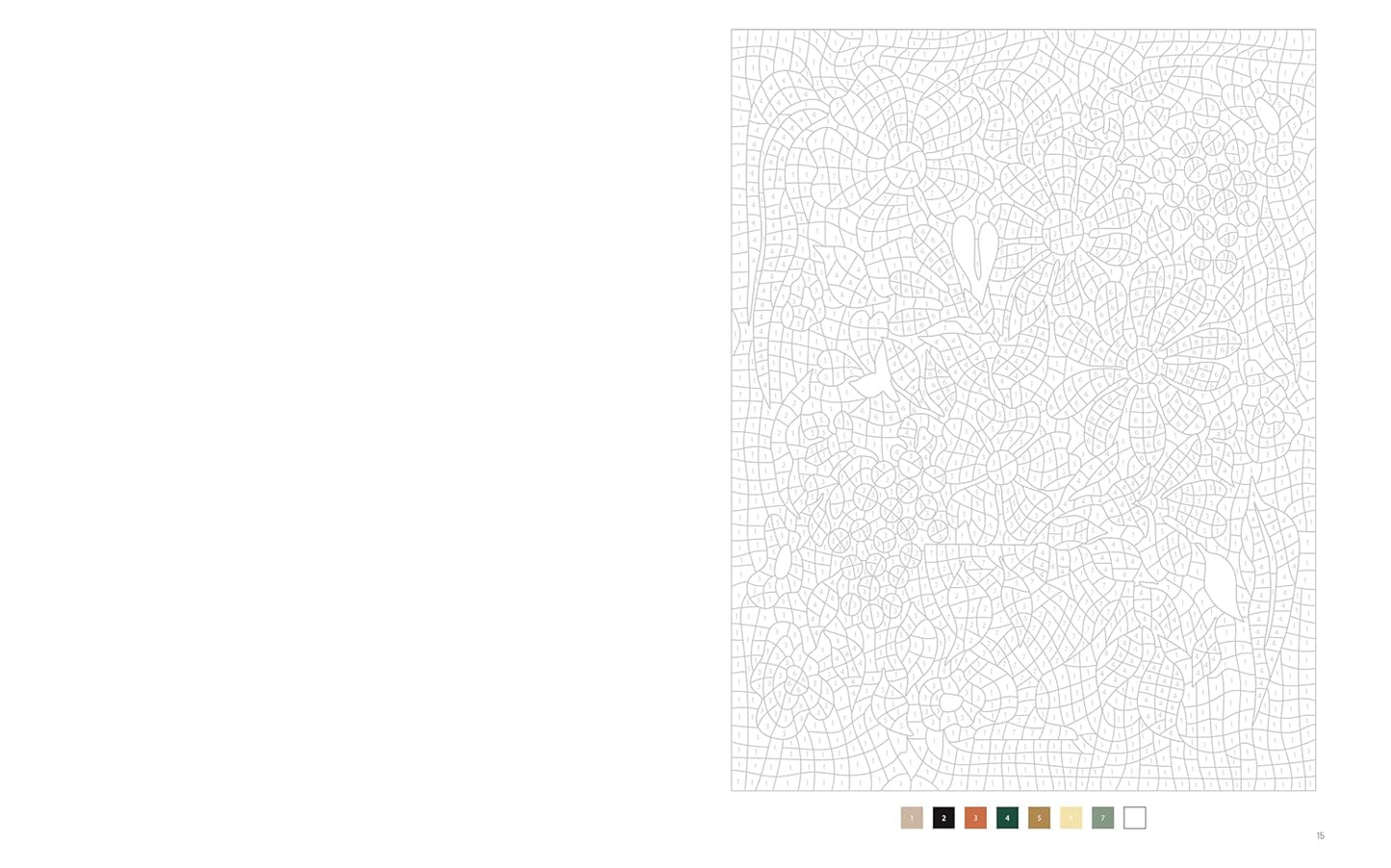 Fleurs et bouquets : 40 coloriages mystère