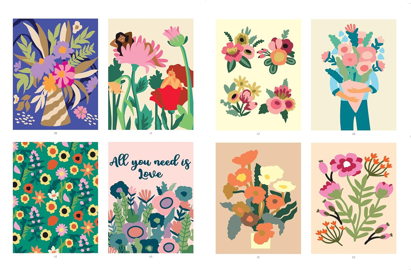 Fleurs et bouquets : 40 coloriages mystère