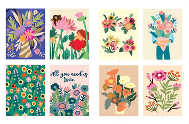 Fleurs et bouquets : 40 coloriages mystère