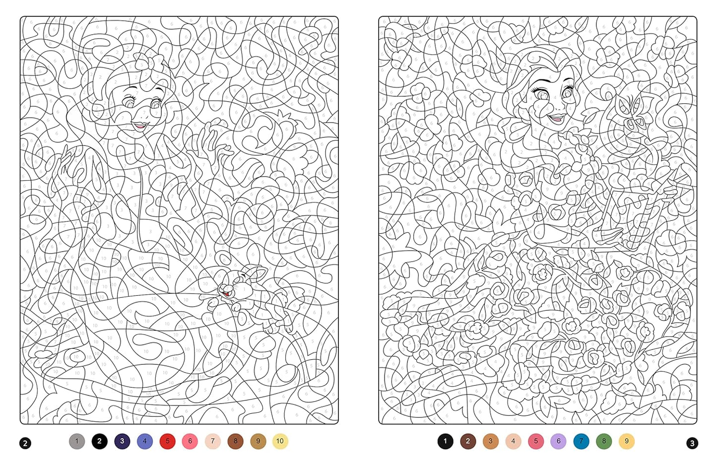 DISNEY PRINCESSES - Coloriages Magiques - Mystères