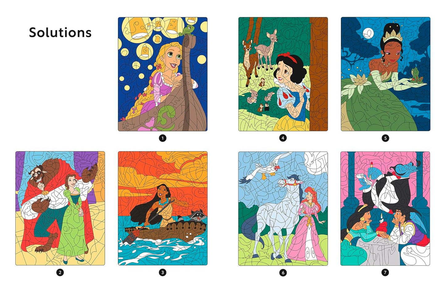 DISNEY PRINCESSES - Coloriages magiques - Mystères (7+)