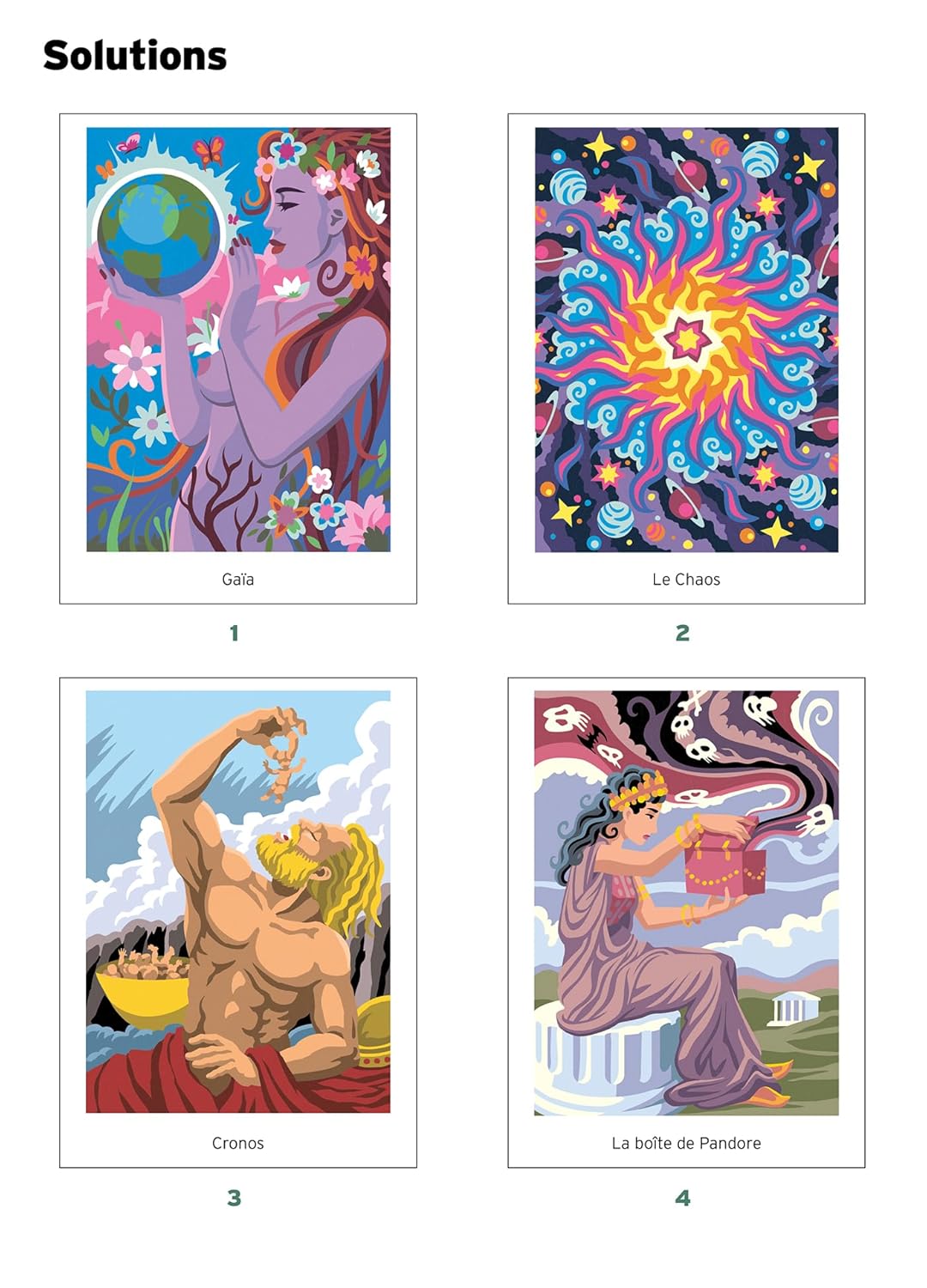 Coloriages mystères - Mythes du monde