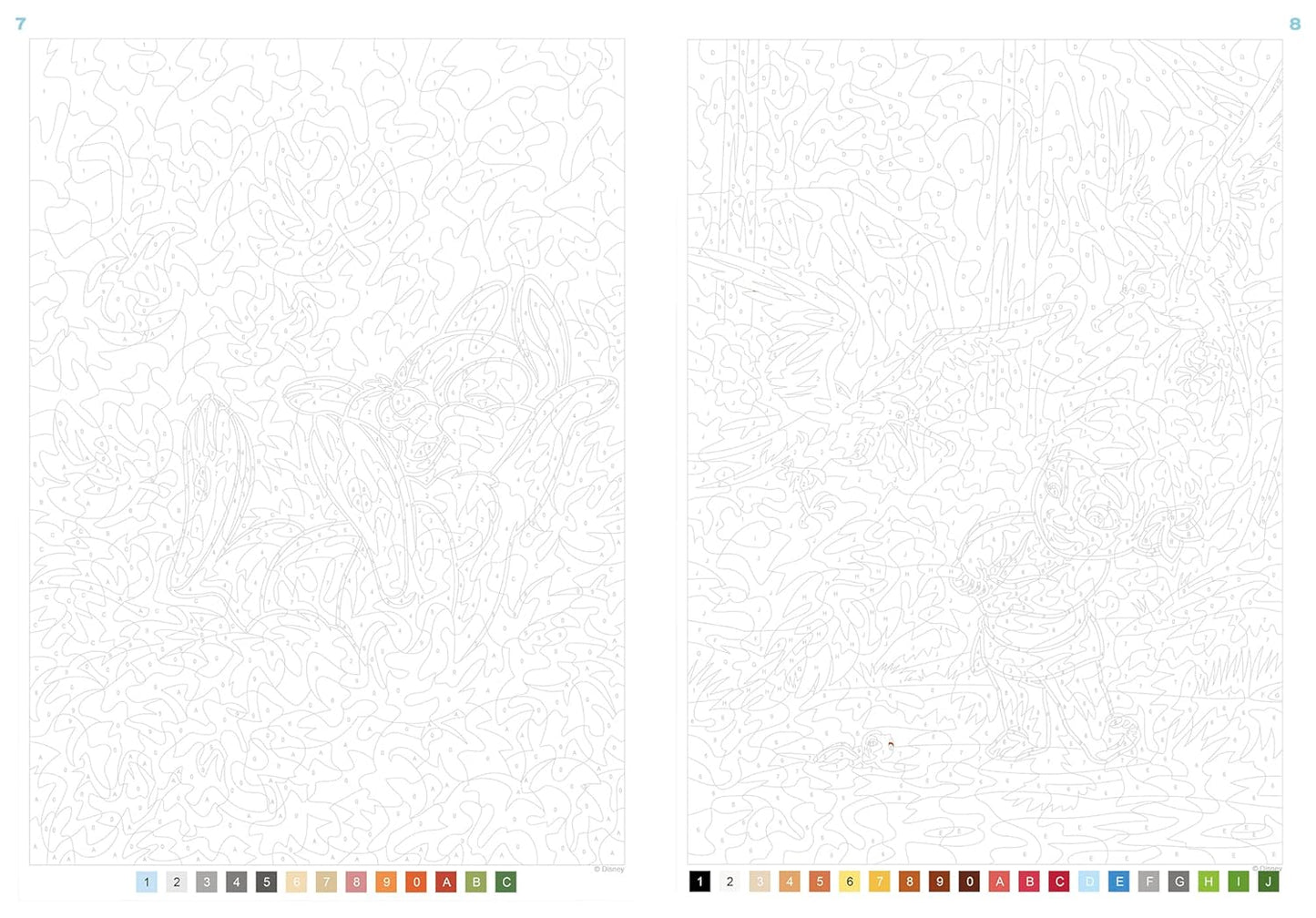 Coloriages mystères Disney - Nature