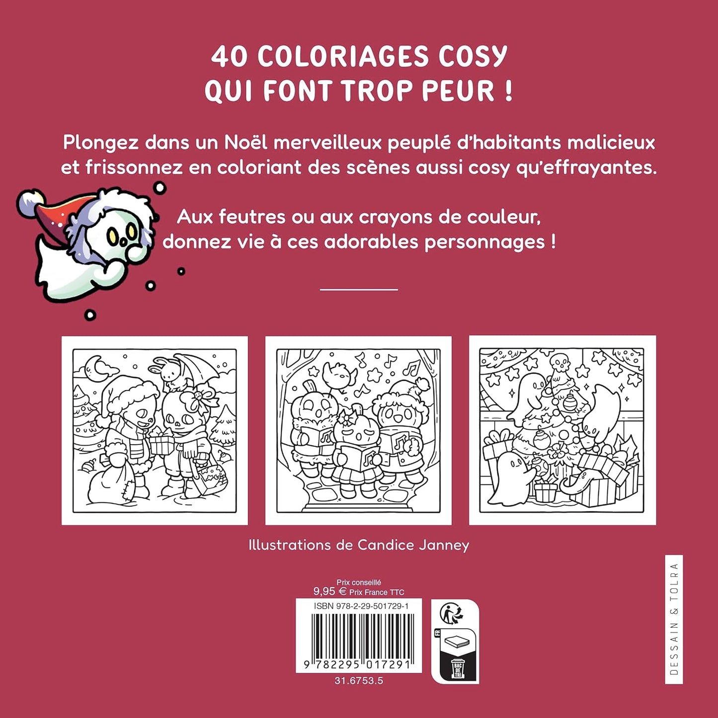 Noël Spooky - Jade Summer - Coloriages cosy qui font trop peur pour adultes - Cosy colo