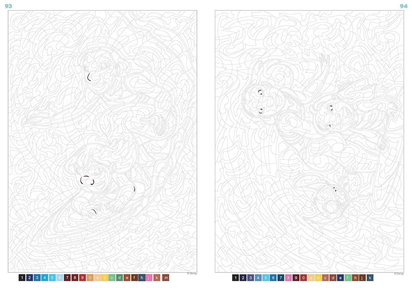 Coloriages mystères Disney - Sous l'océan