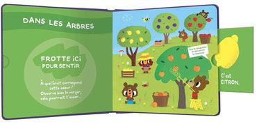 Mon livre des odeurs et des couleurs - Mon cherche et trouve des odeurs - Les fruits