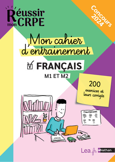 Mon cahier d'entrainement Français - M1 M2 - Concours 2023 et 2024