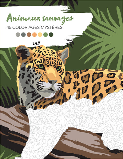 Animaux sauvages - 45 coloriages mystères