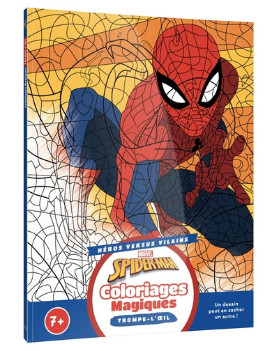 SPIDER-MAN - Coloriages magiques - Trompe-l'oeil (7+) - Héros contre Vilains - MARVEL
