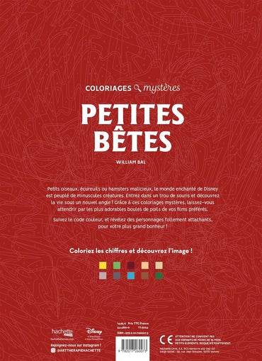 Coloriages mystères Disney - Petites bêtes