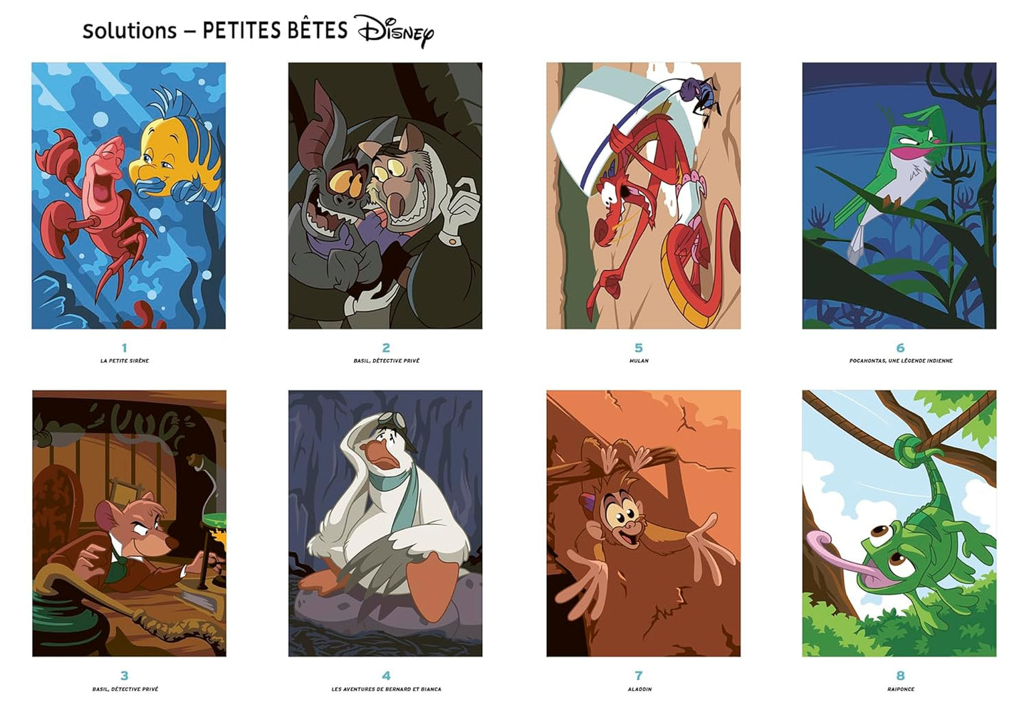 Coloriages mystères Disney - Petites bêtes