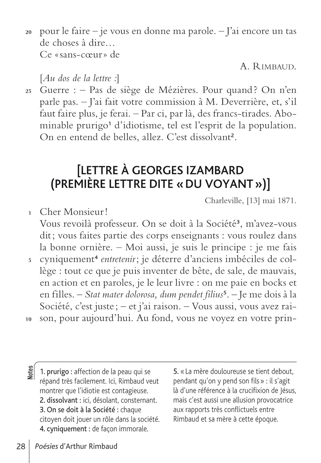 Bibliolycée - Poésies (dont les Cahiers de Douai), Arthur Rimbaud