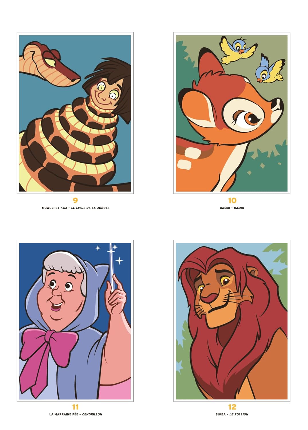 Coloriages mystères Disney - Portraits (trompe l'oeil)