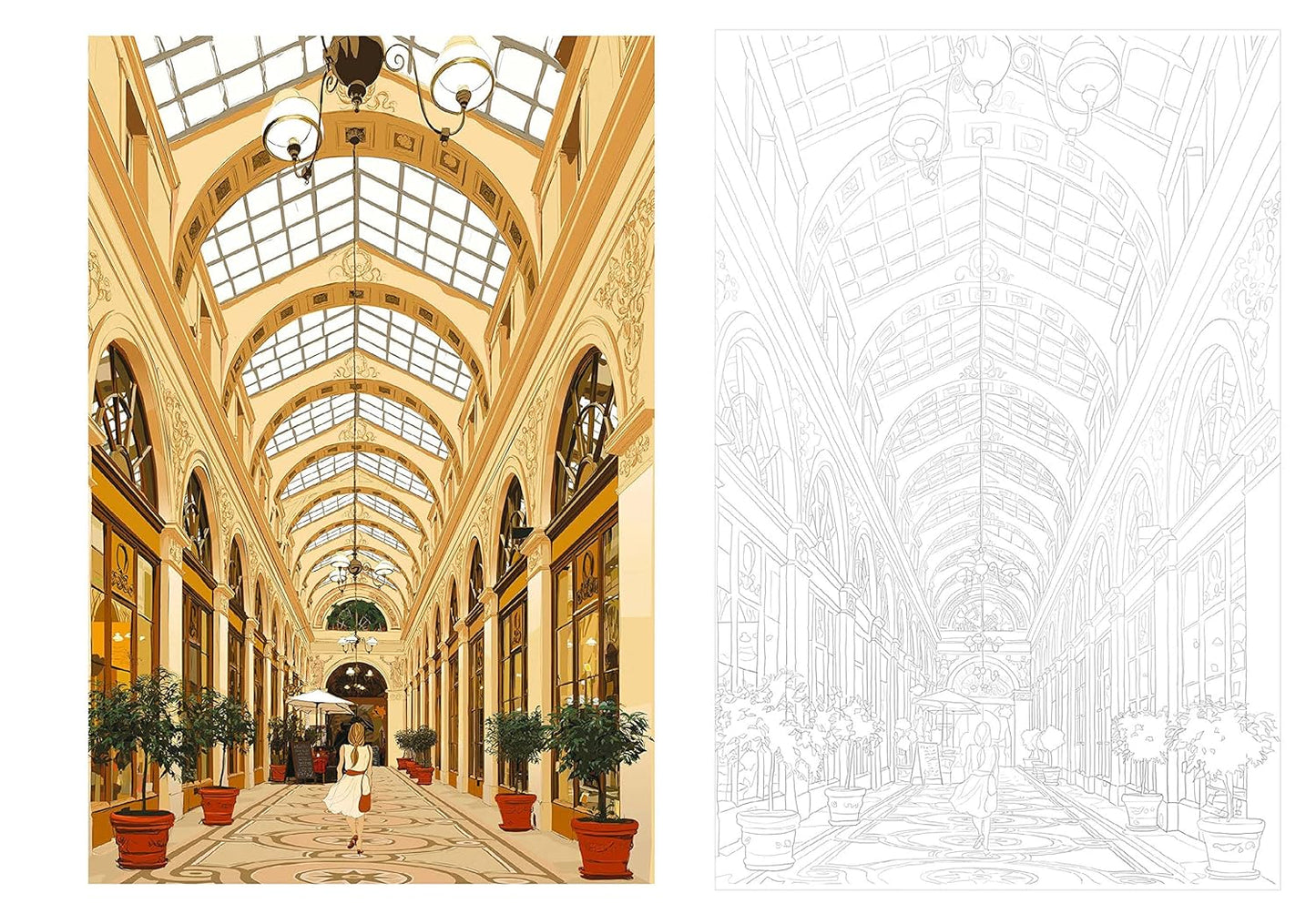 Paris carnet coloriages cartes postales