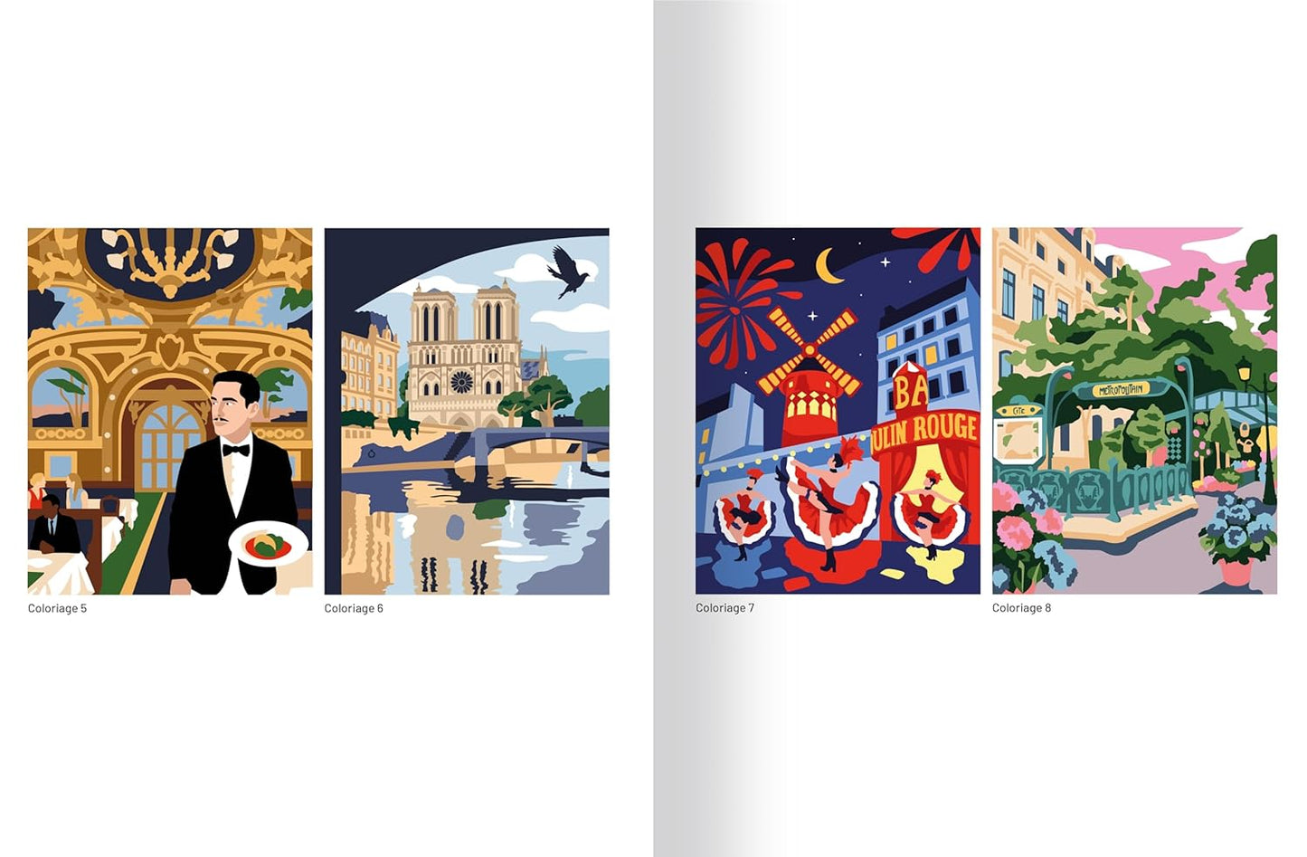 Mon grand carnet de coloriages au numéro - Paris