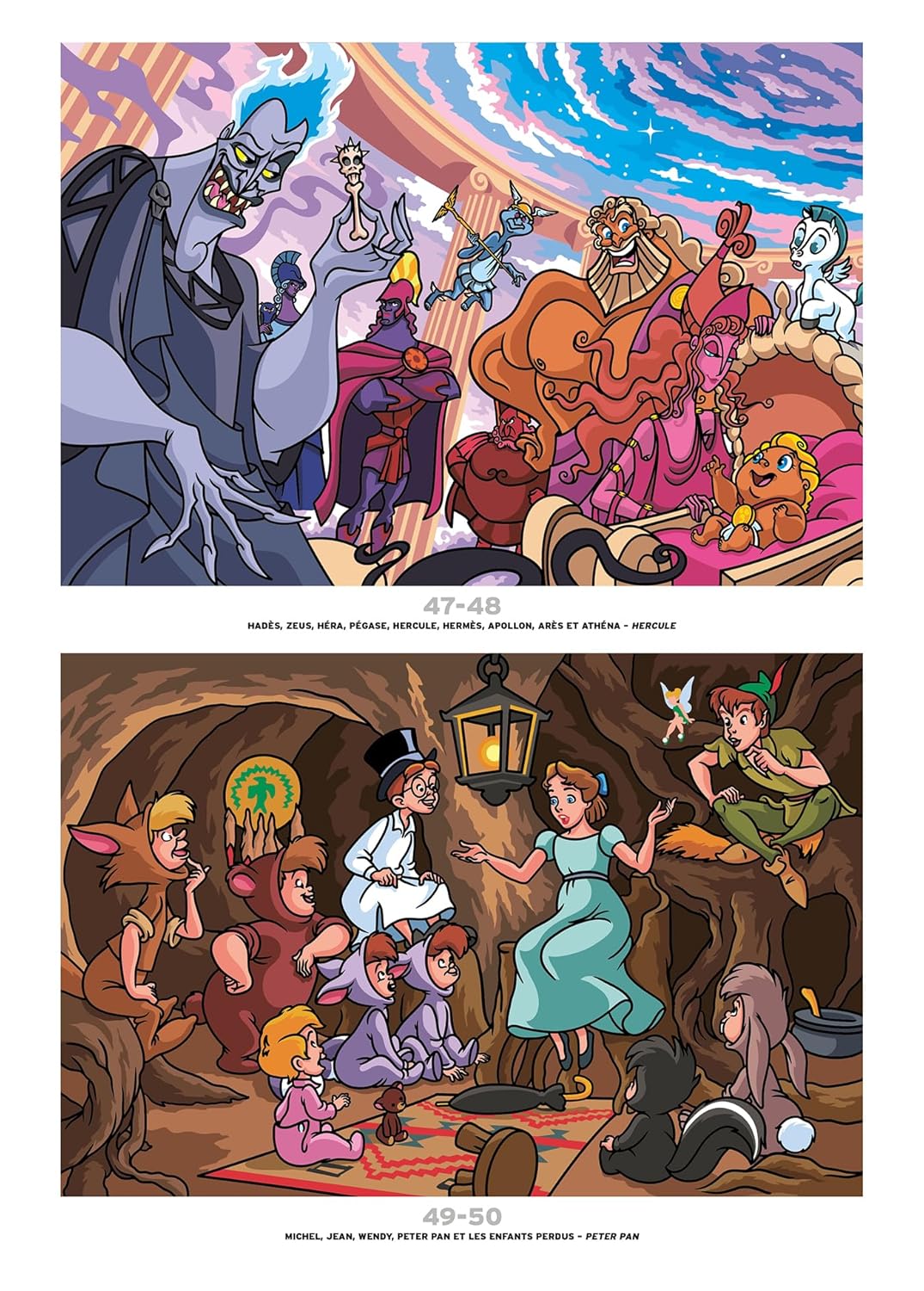 Coloriages mystères Disney - Portraits de famille
