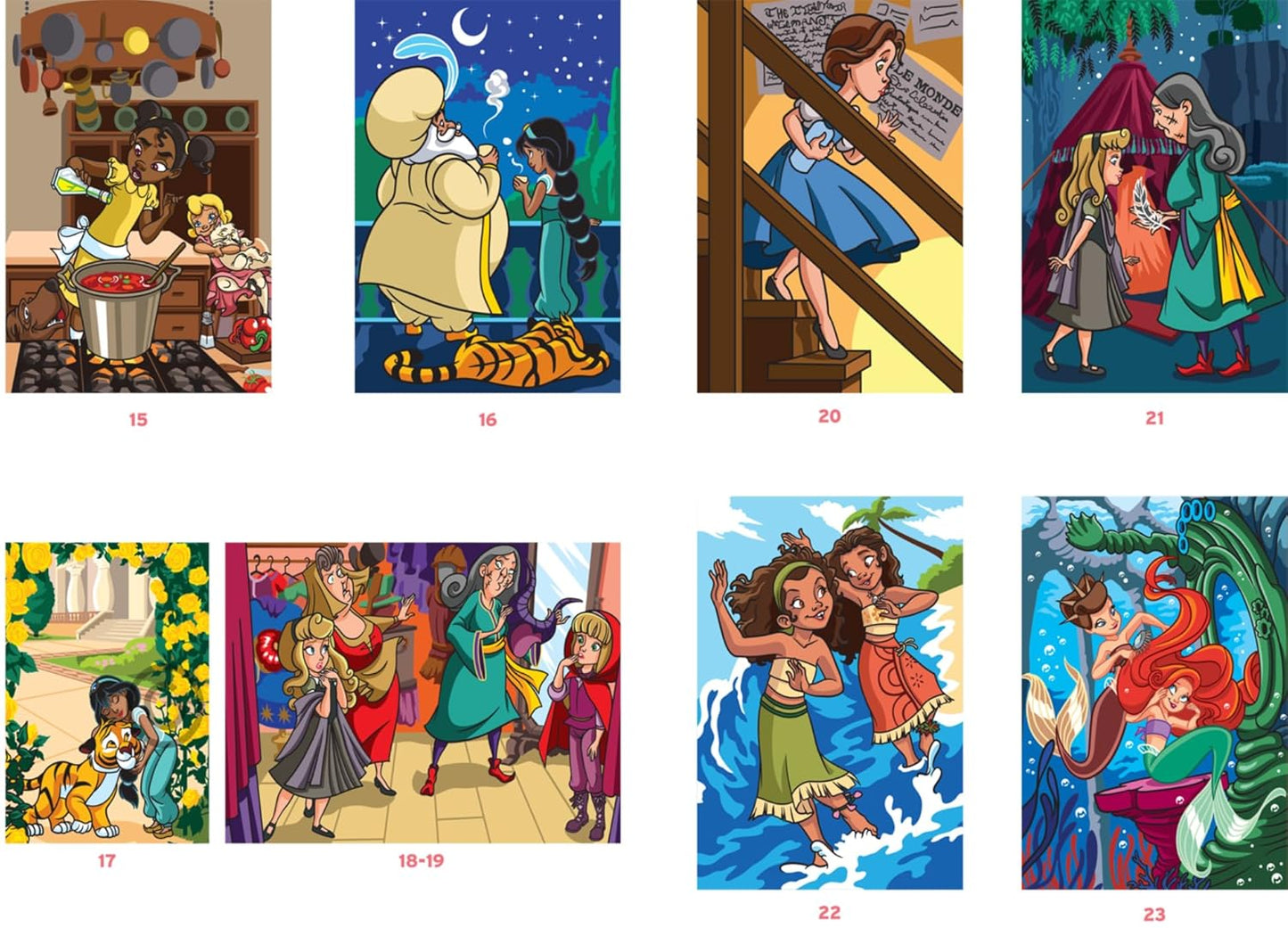 Coloriages mystères Disney - Petites princesses