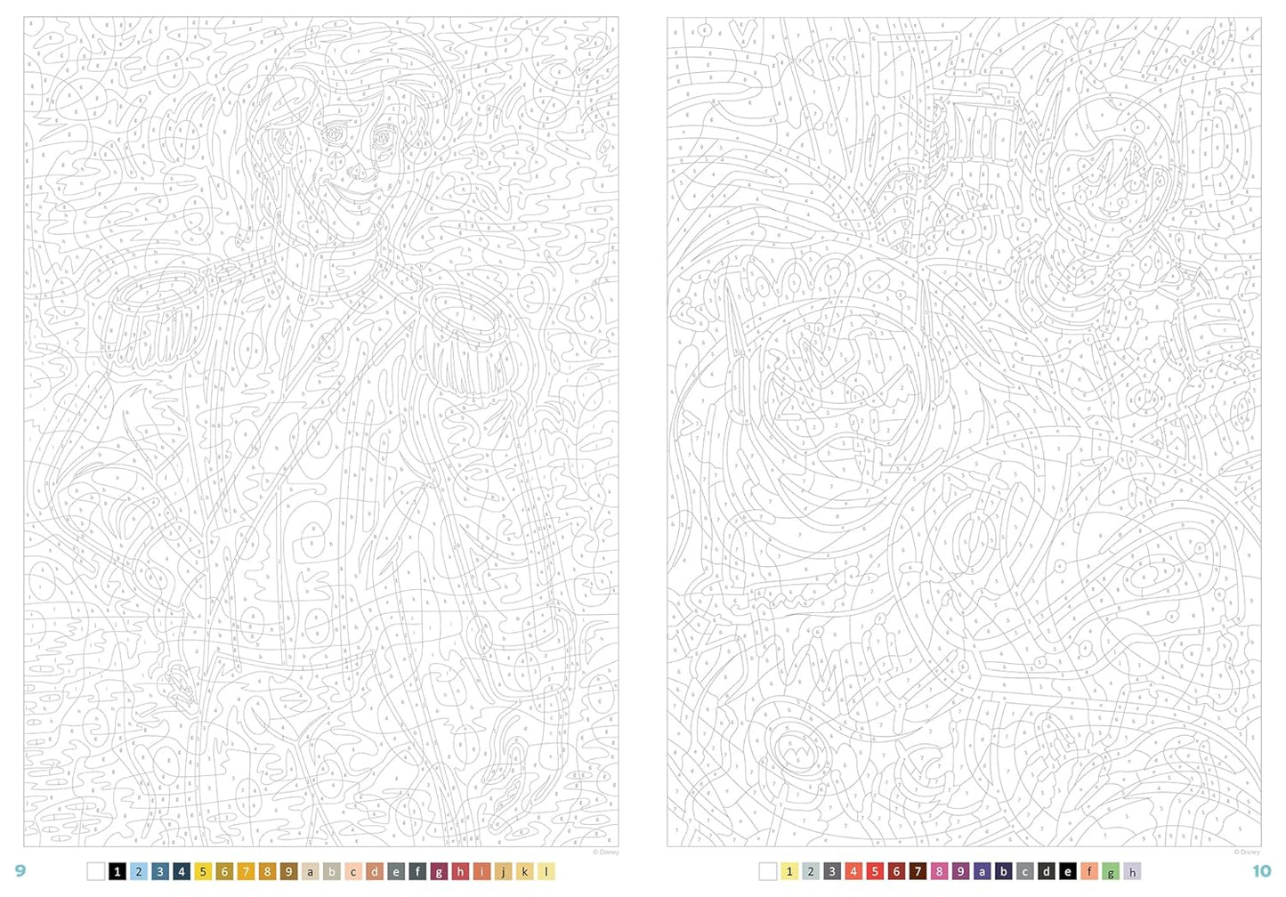 Coloriages mystères Disney - Princes et Héros