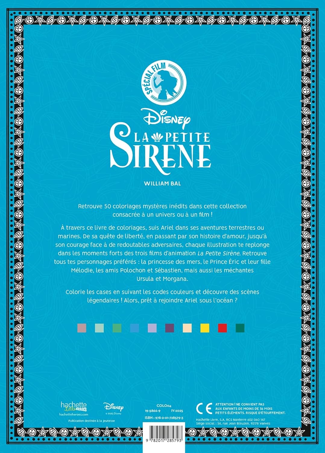 Coloriages mystères Disney - Spécial film : La Petite Sirène