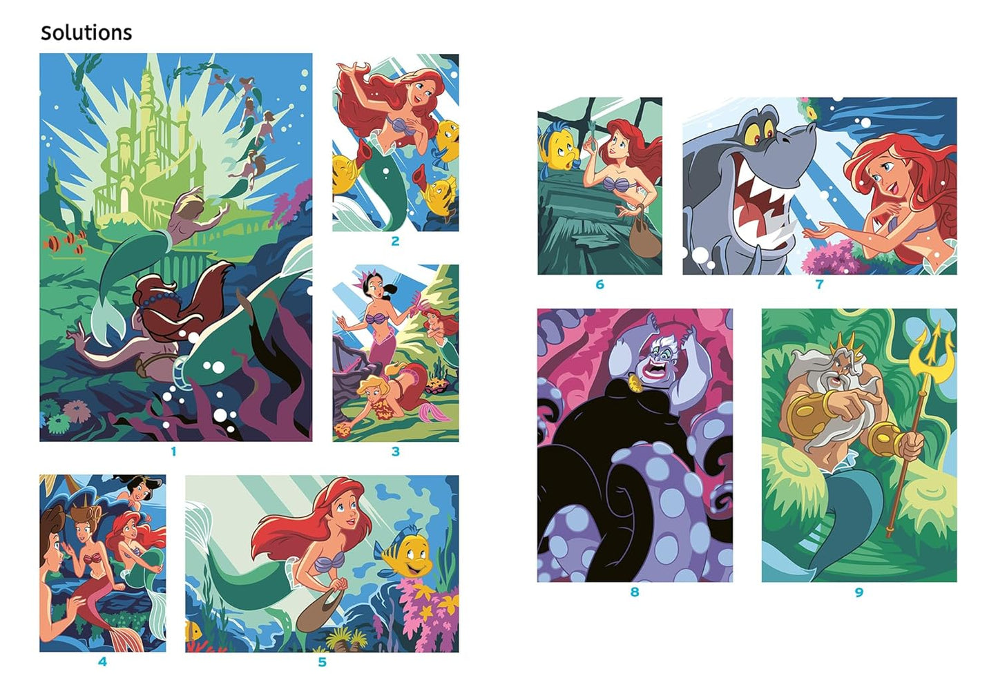 Coloriages mystères Disney - Spécial film : La Petite Sirène