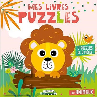 Mon P'tit Hemma - Mes Livres puzzles - Les animaux - 5 puzzles de 6 pièces